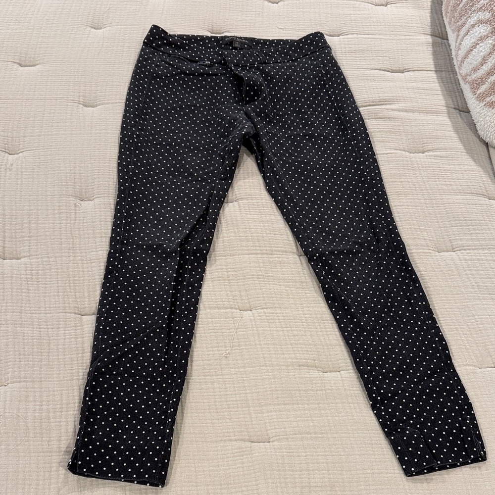 Banana Republic Black and White Polka Dot Trousers